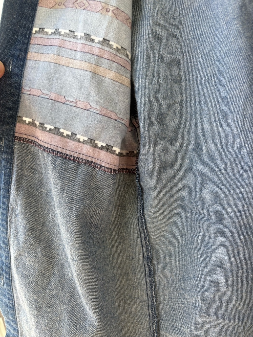 Vintage Roper Aztec Denim Button Up Shirt Made in USA Women’s XS - Picture 7 of 11